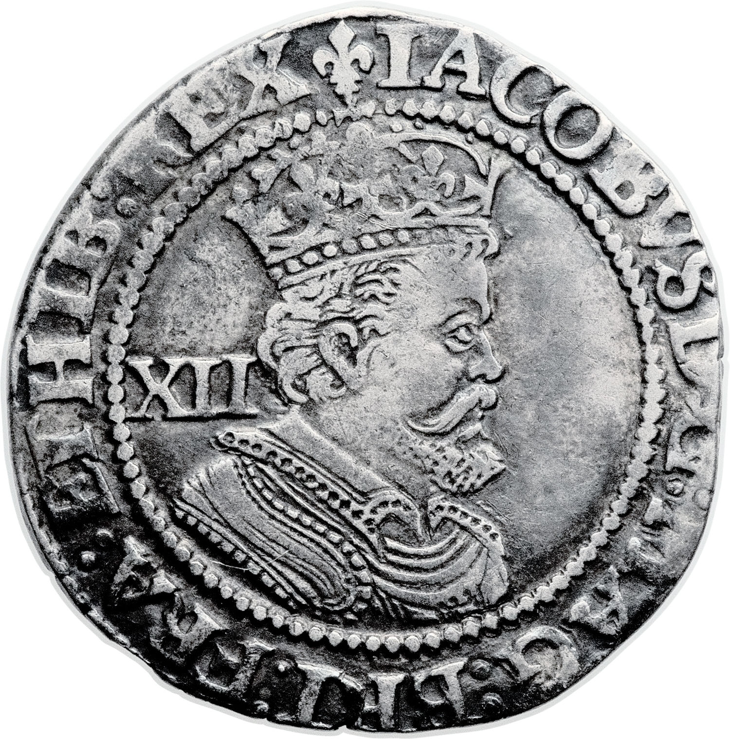 1 Shilling - James I 3rd issue; 6th bust obverse