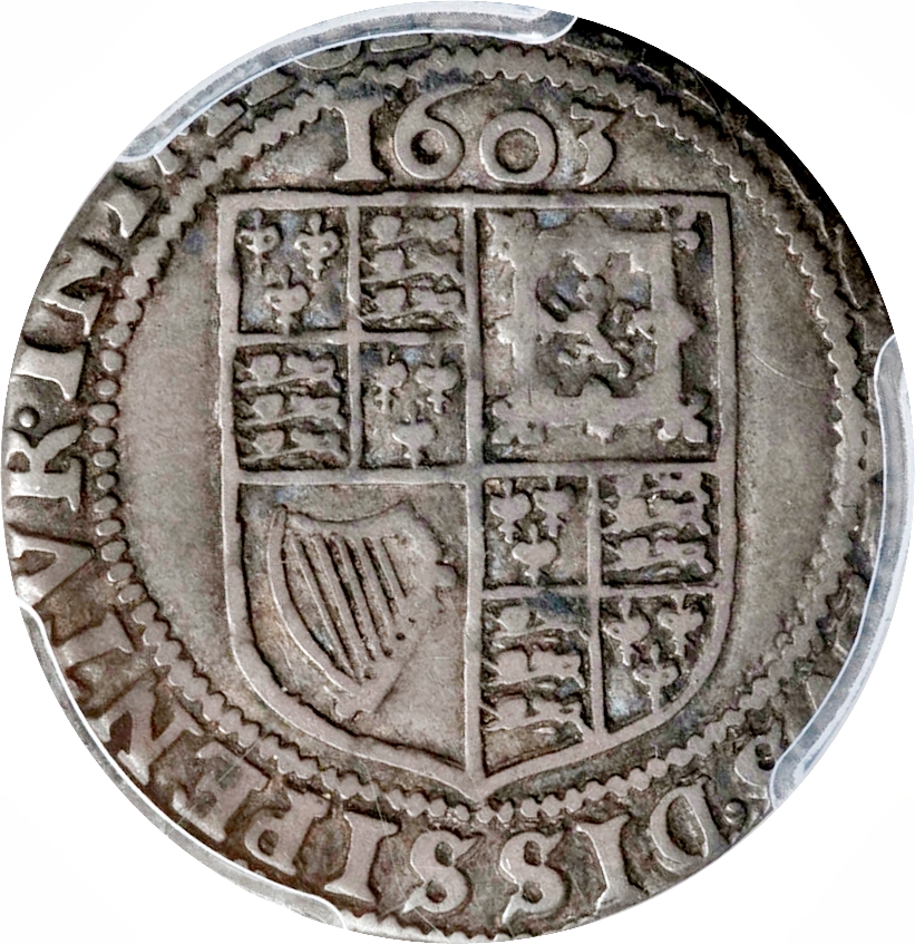 6 Pence - James I 1st issue; 1st bust