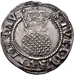 ½ Groat - James I 2nd coinage; larger crown