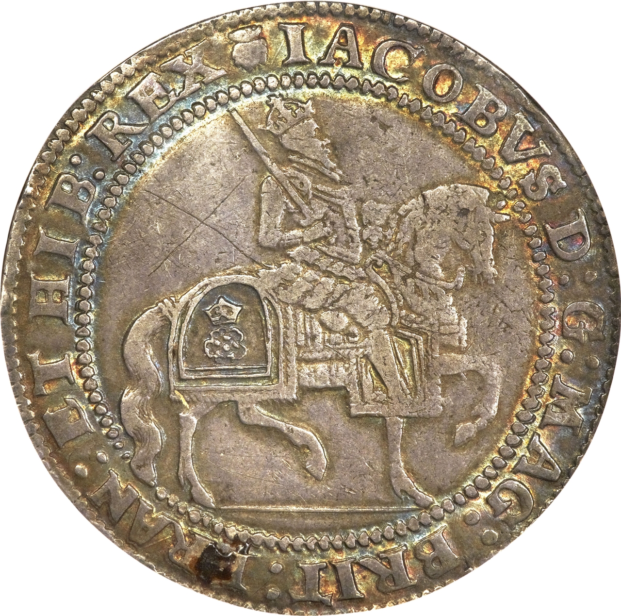 1 Crown - James I 3rd coinage obverse