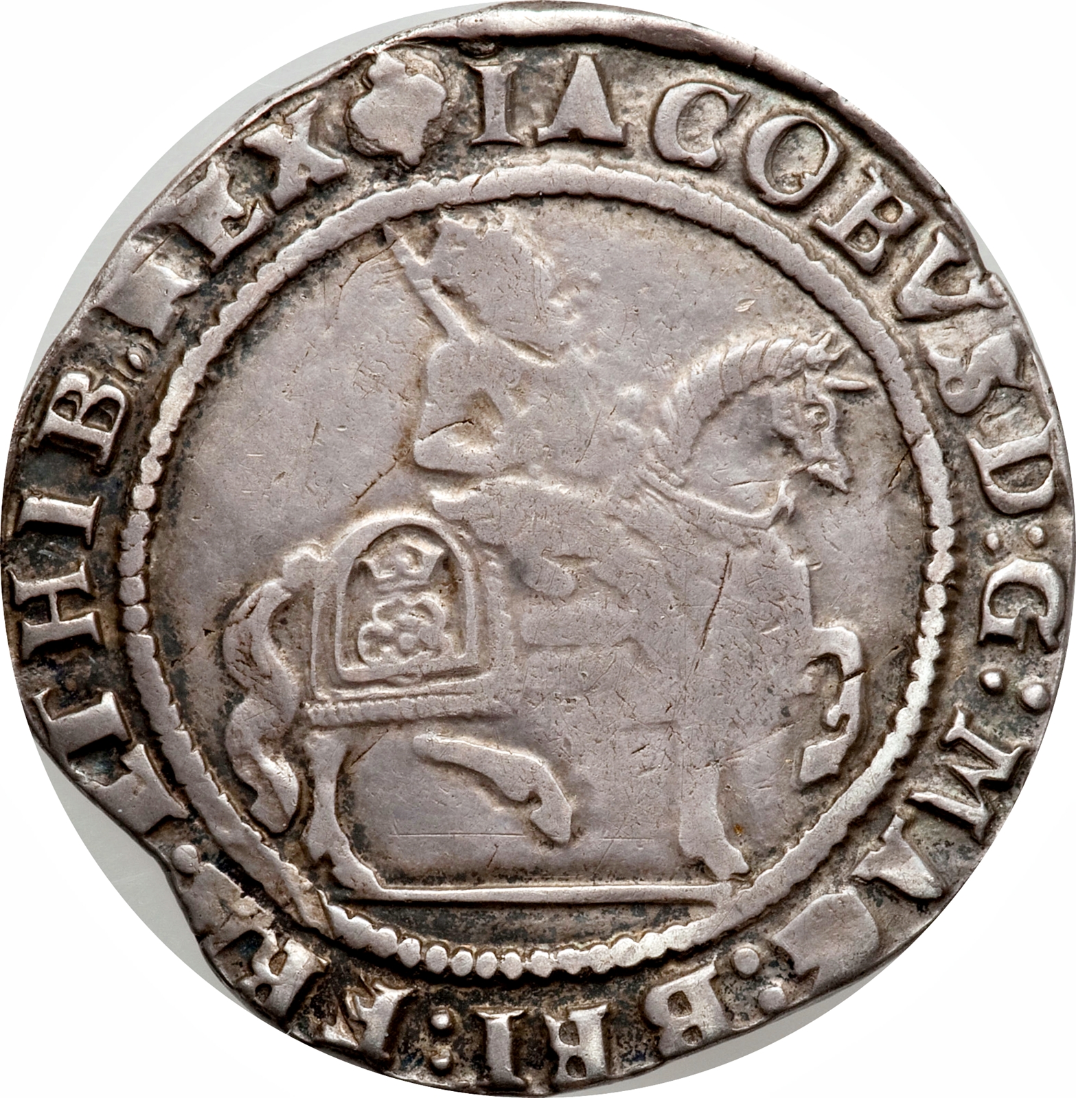½ Crown - James I 3rd coinage obverse