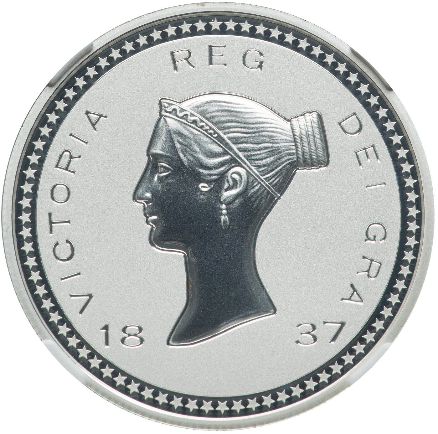 Ascension Island 5 Pounds - Elizabeth II Bonomi Pattern - Victoria