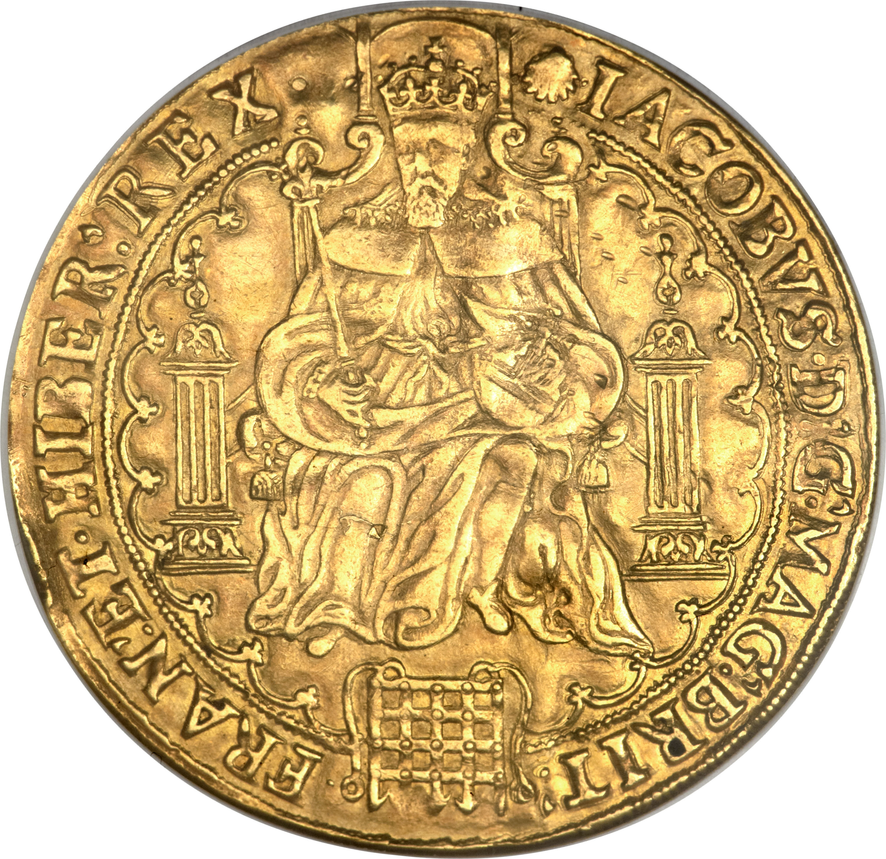 1 Rose-ryal - James I 2nd coinage obverse