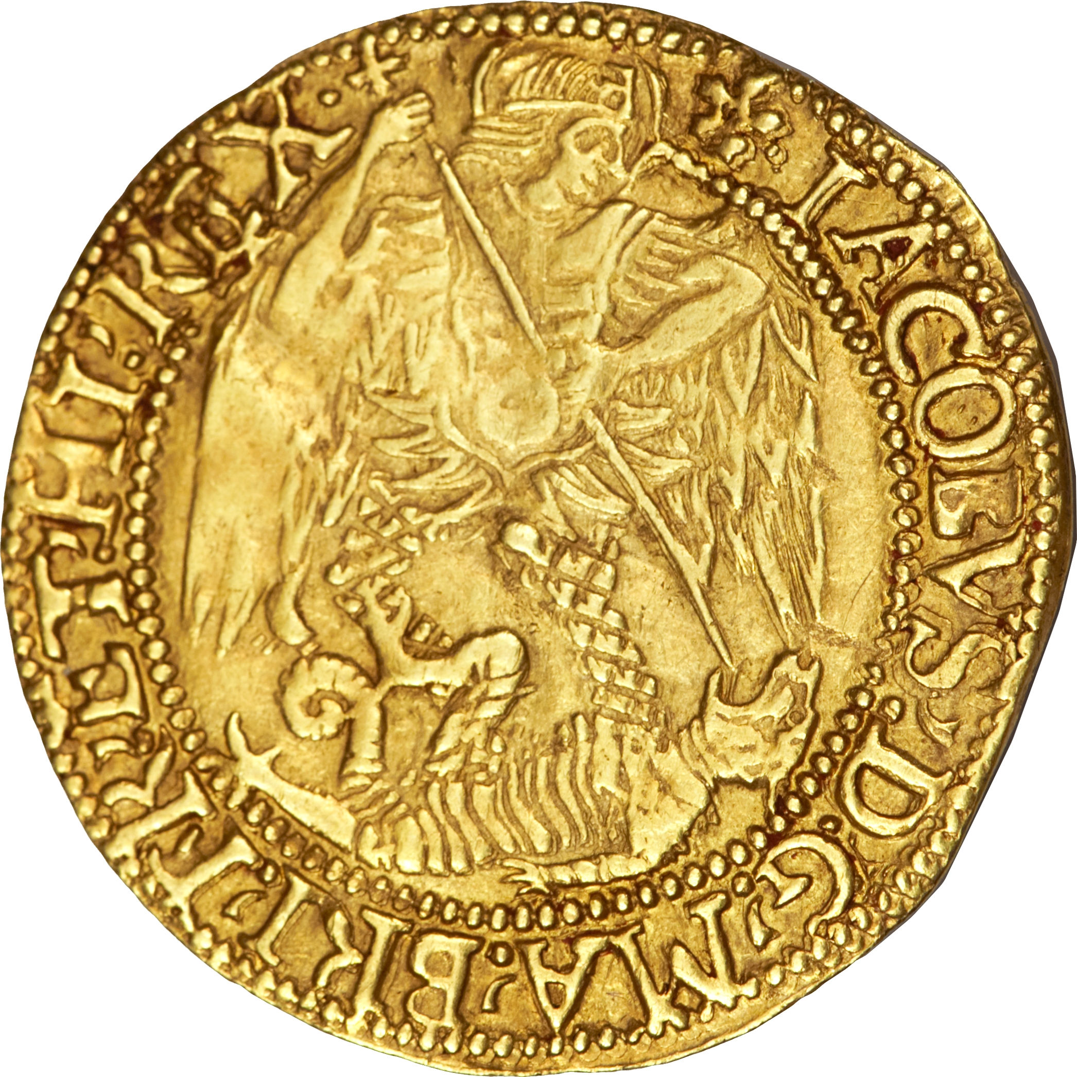 1 Angel - James I 2nd coinage obverse