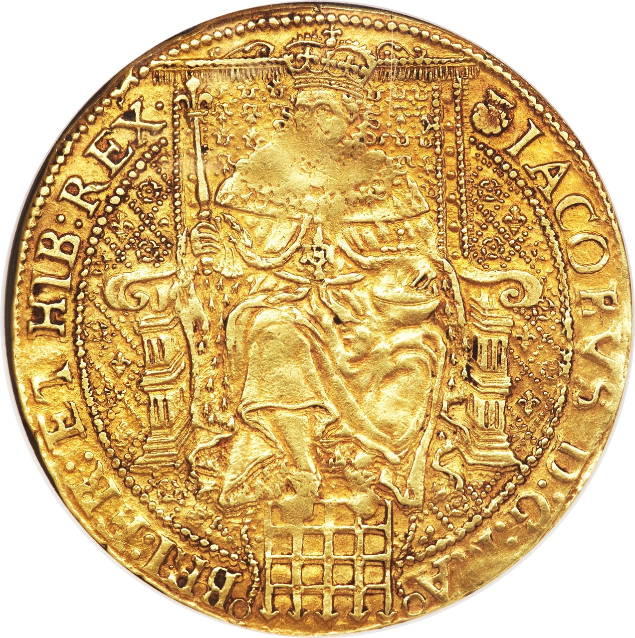 1 Rose-ryal - James I 3rd coinage obverse