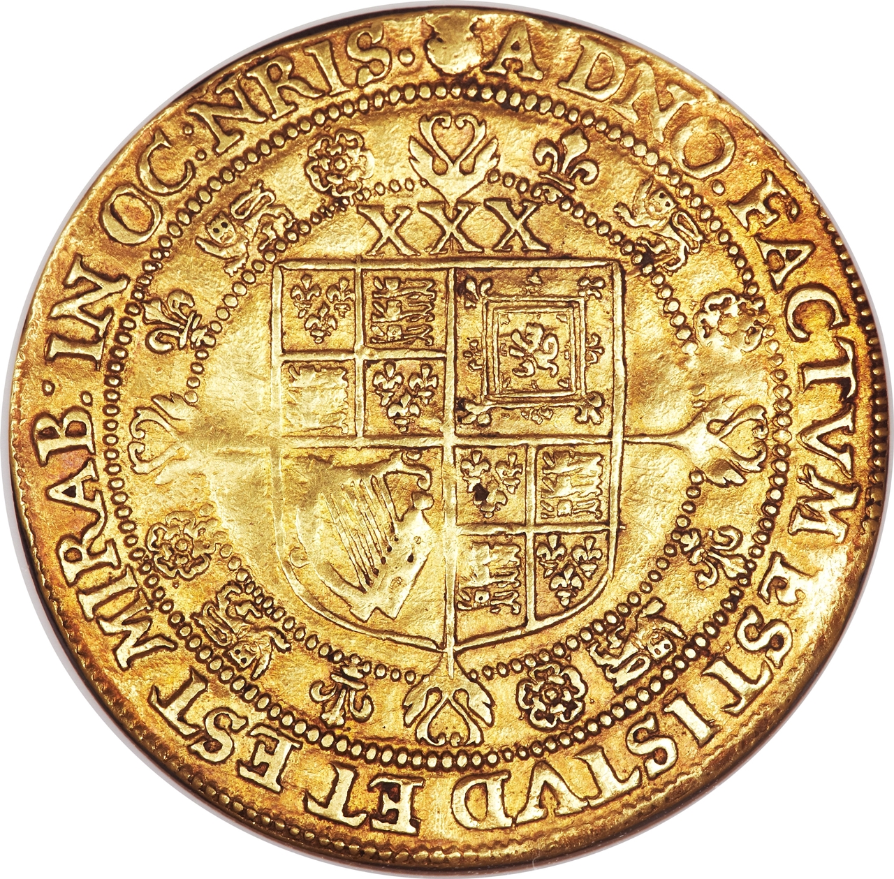 1 Rose-ryal - James I 3rd coinage