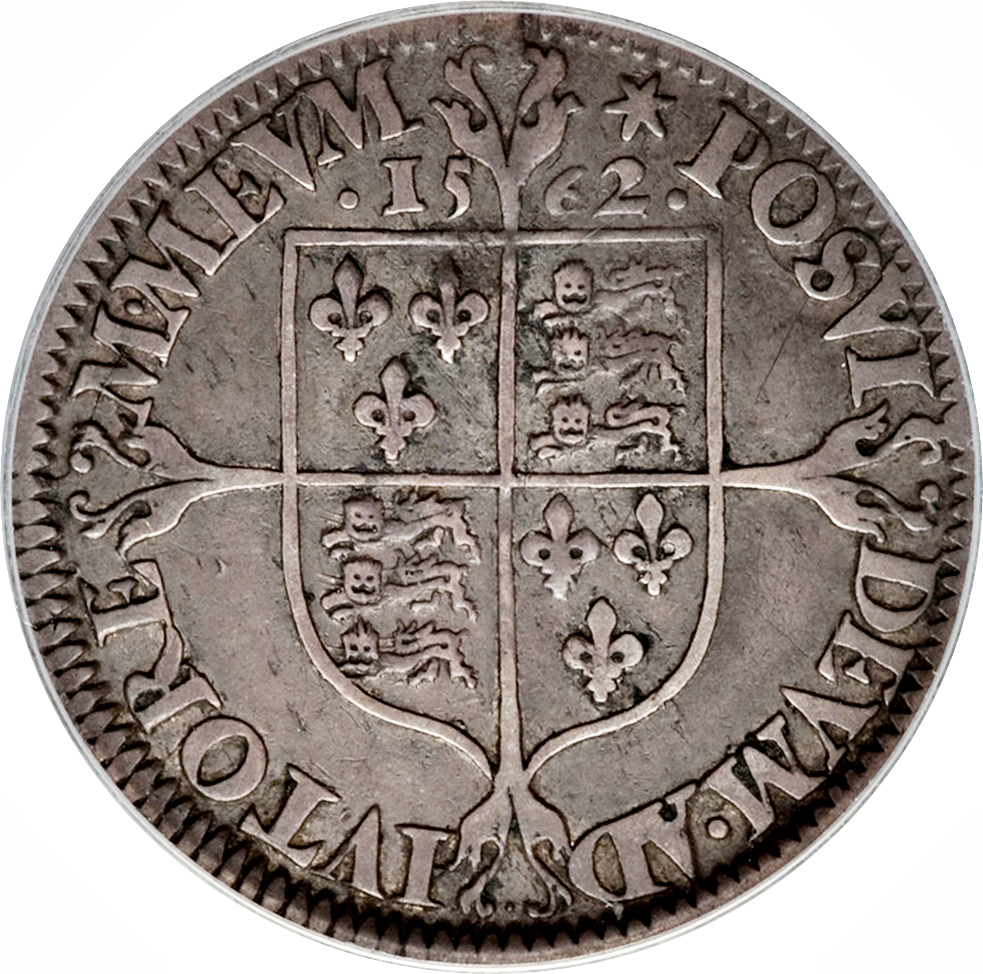 6 Pence - Elizabeth I Milled issue; Large rose