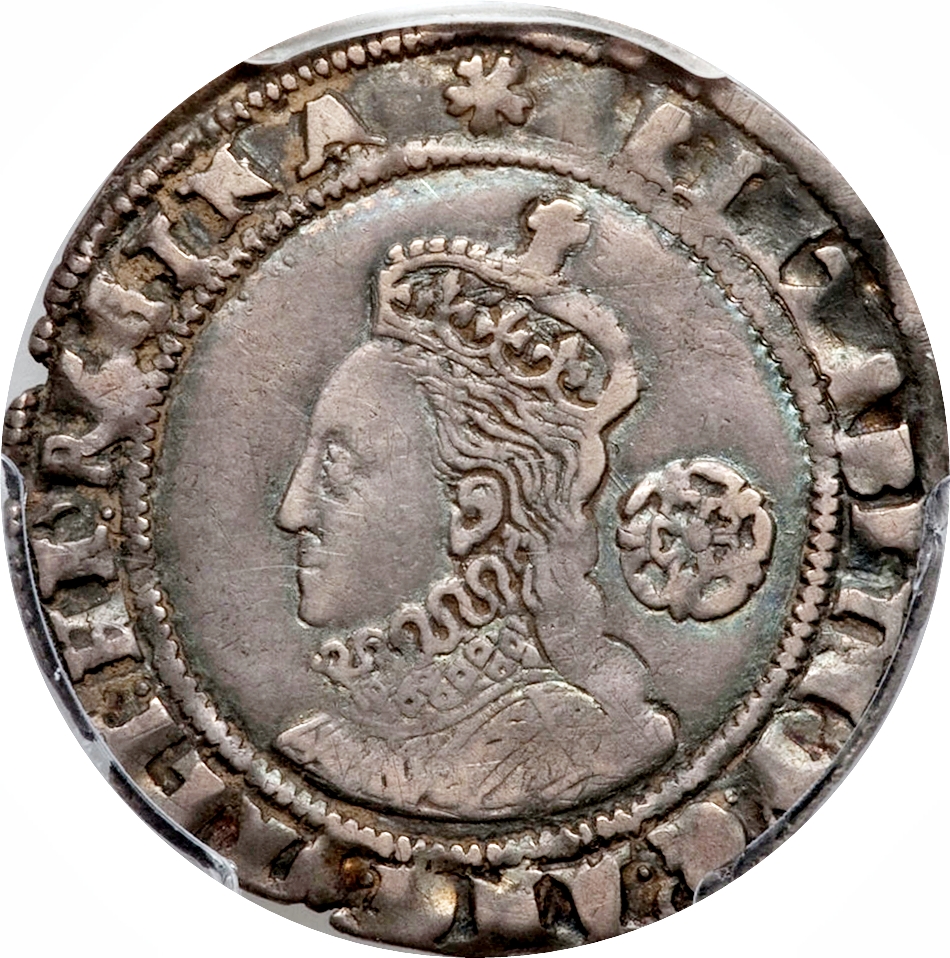 6 Pence - Elizabeth I 3rd and 4th issues; larger bust obverse