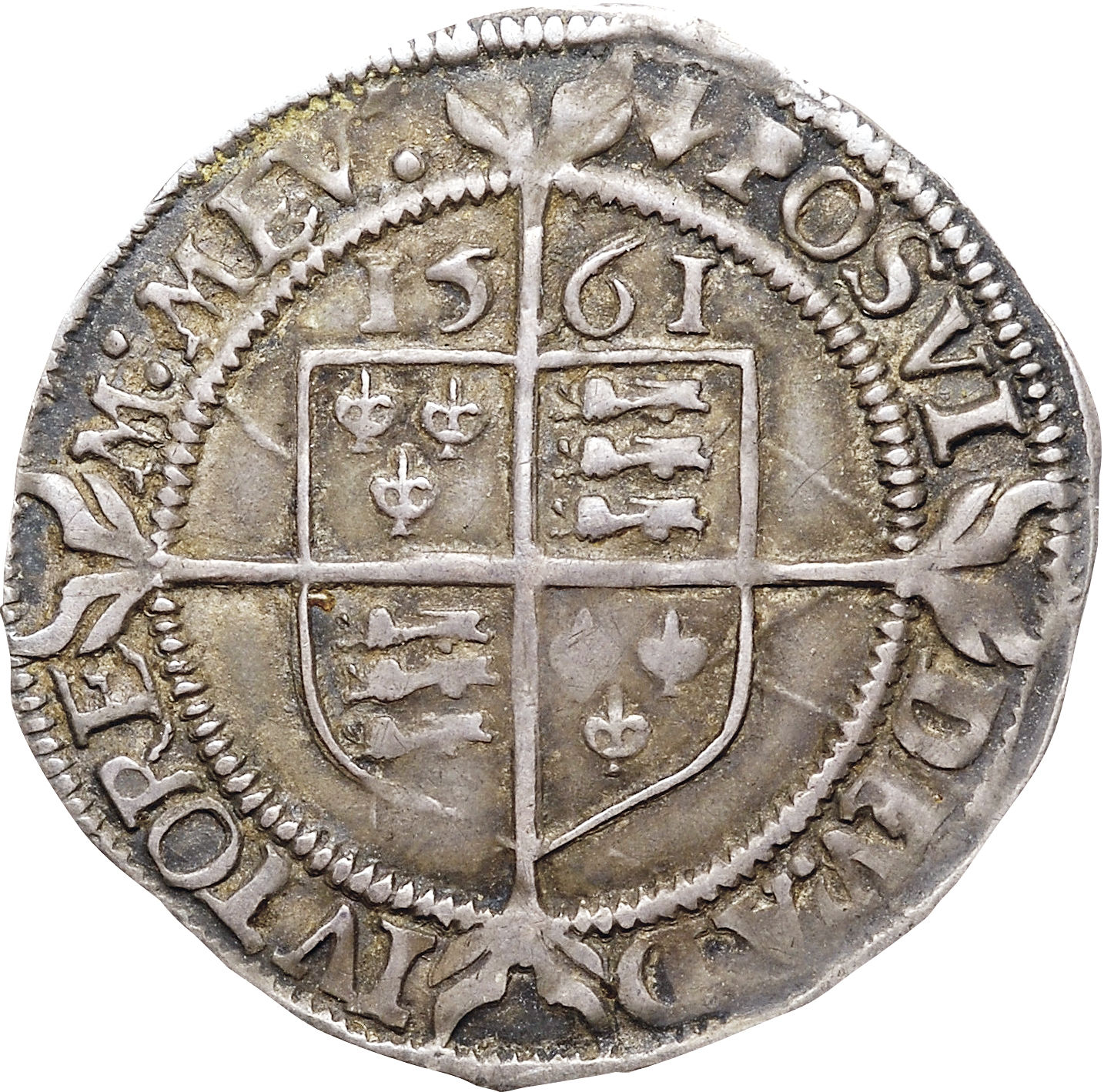 3 Pence - Elizabeth I 3rd and 4th issues reverse