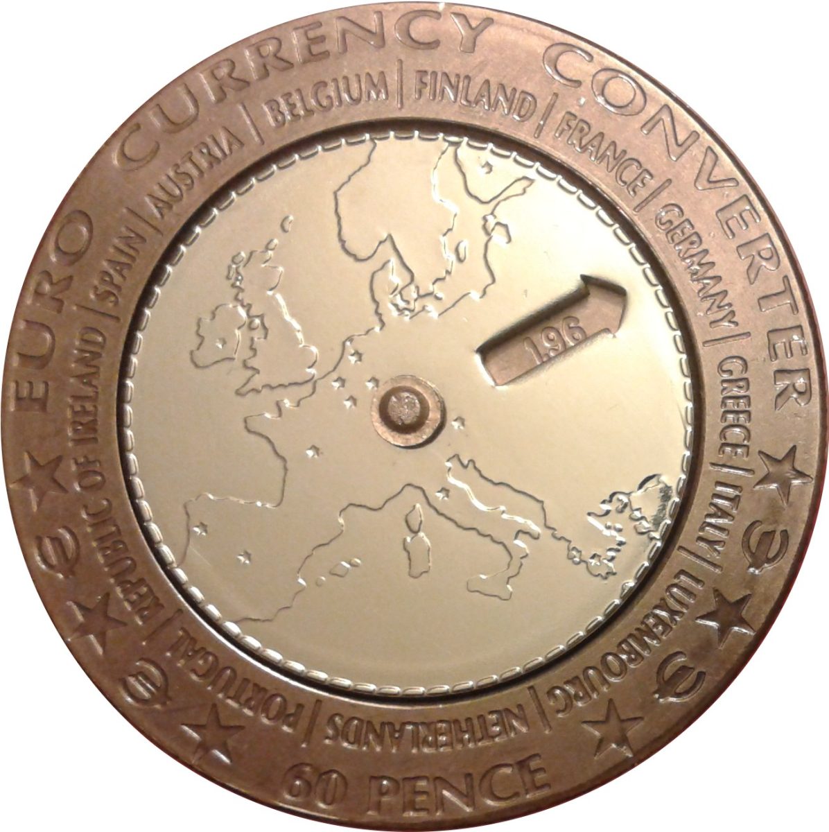 Isle of Man 60 Pence - Elizabeth II Converter reverse
