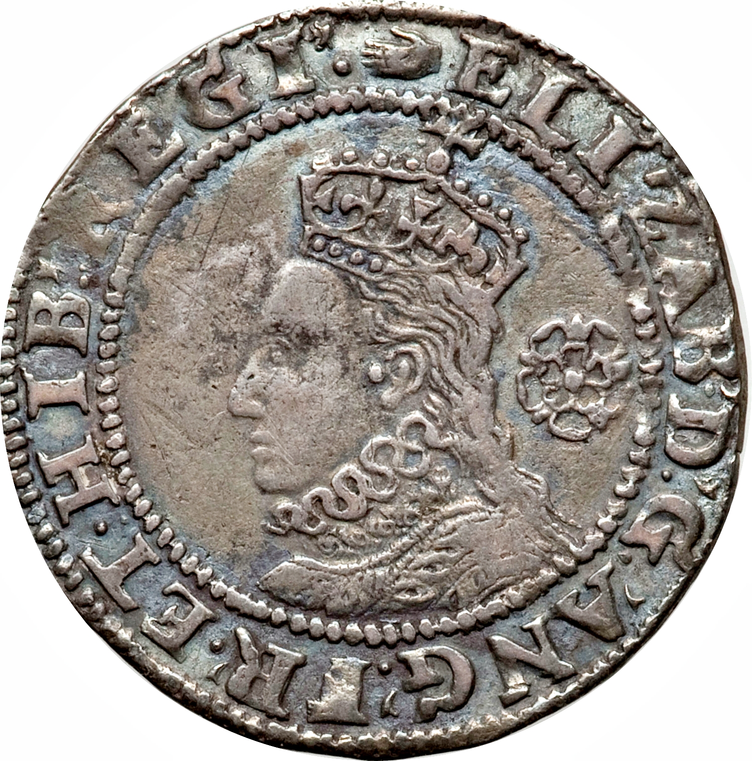 6 Pence - Elizabeth I 6th issue; 3rd type obverse