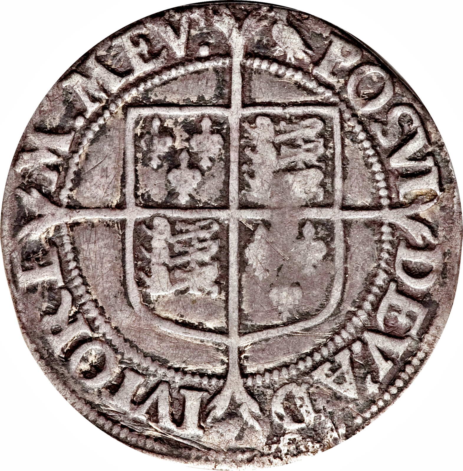 1 Shilling - Elizabeth I 2nd issue reverse