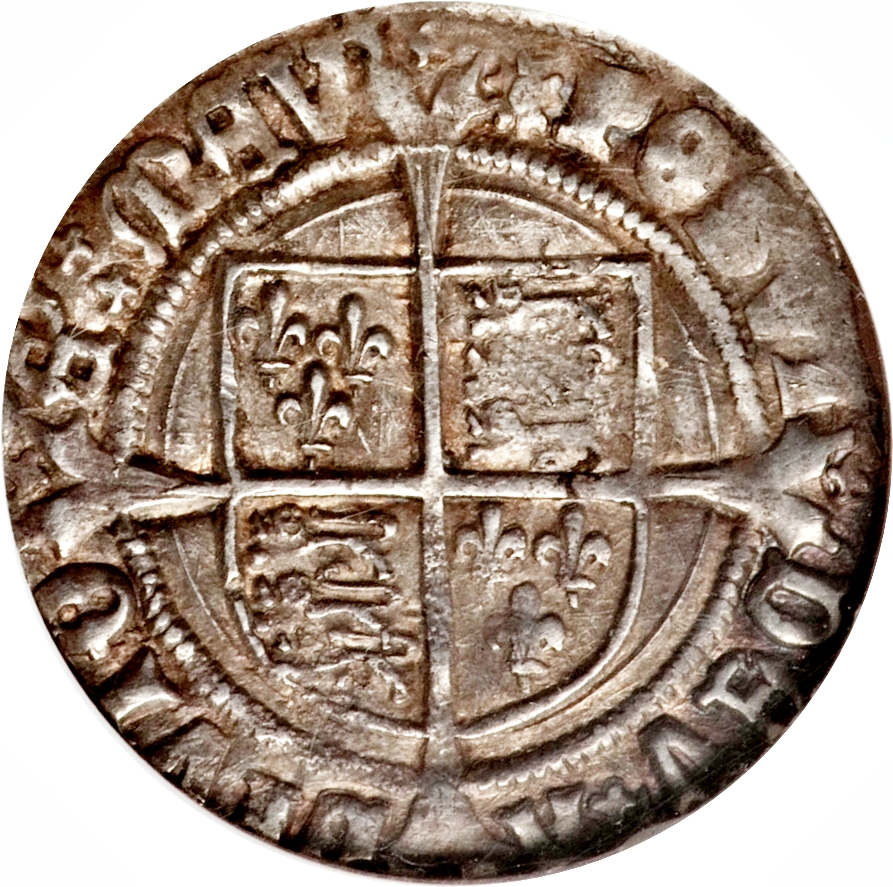 1 Groat - Henry VIII 2nd coinage; Laker bust B