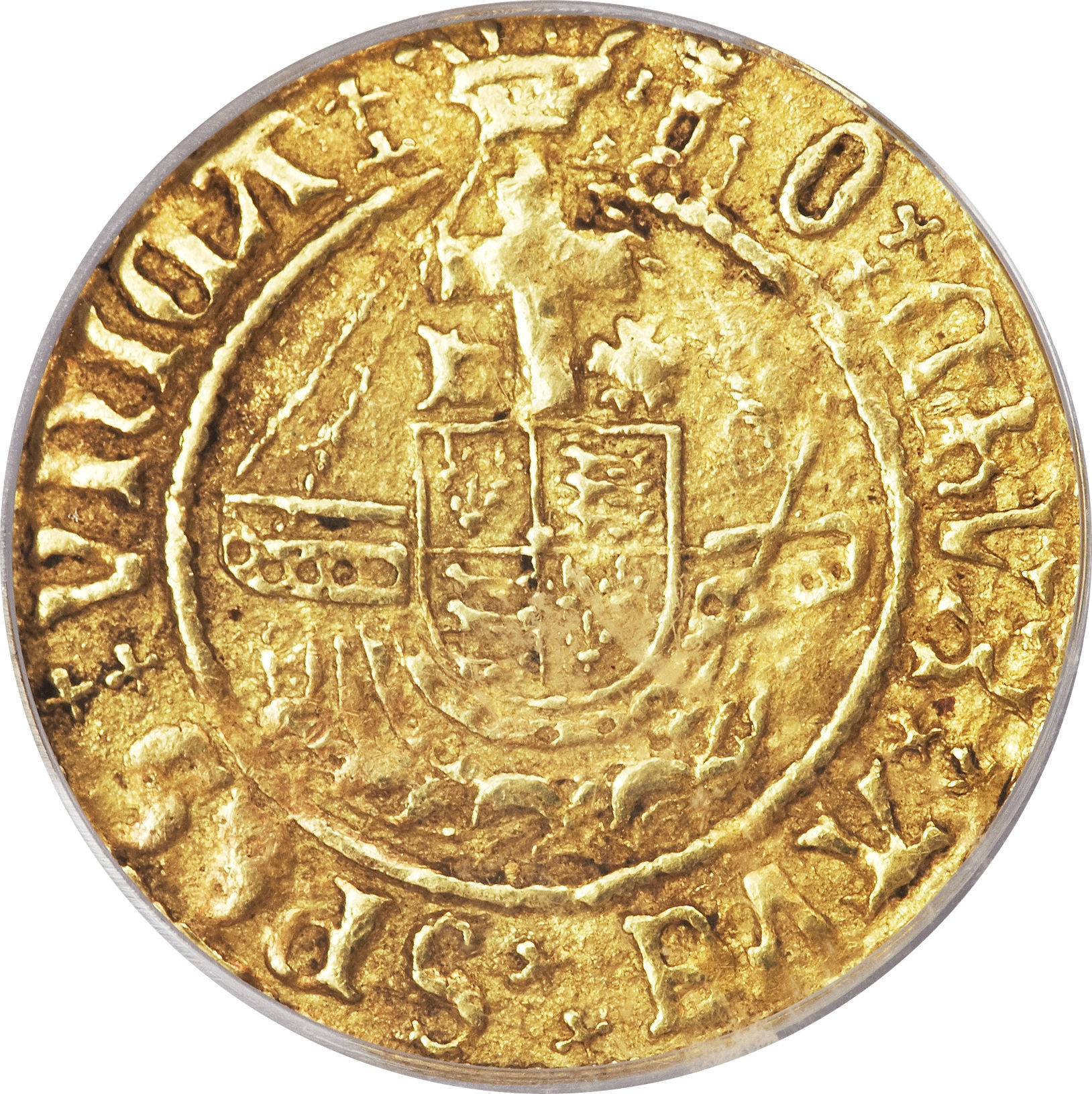 ½ Angel - Henry VIII 1st coinage