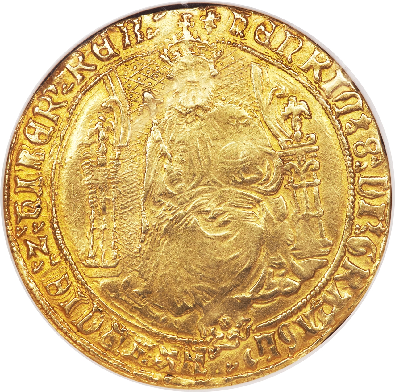 1 Sovereign - Henry VIII 3rd coinage; London obverse