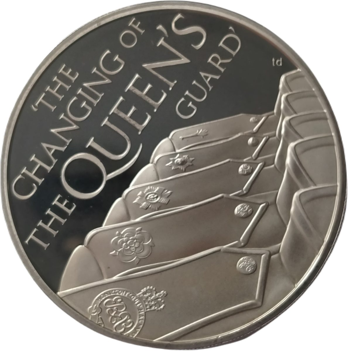 Alderney 5 Pounds - Elizabeth II Diamond Jubilee - Guard Mounting reverse
