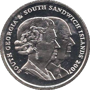 South Georgia and the South Sandwich Islands 2 Pounds - Elizabeth II Diamond Wedding obverse