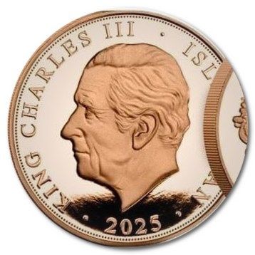 Isle of Man 1 Sovereign - Charles III Remembrance Poppy; Gold obverse