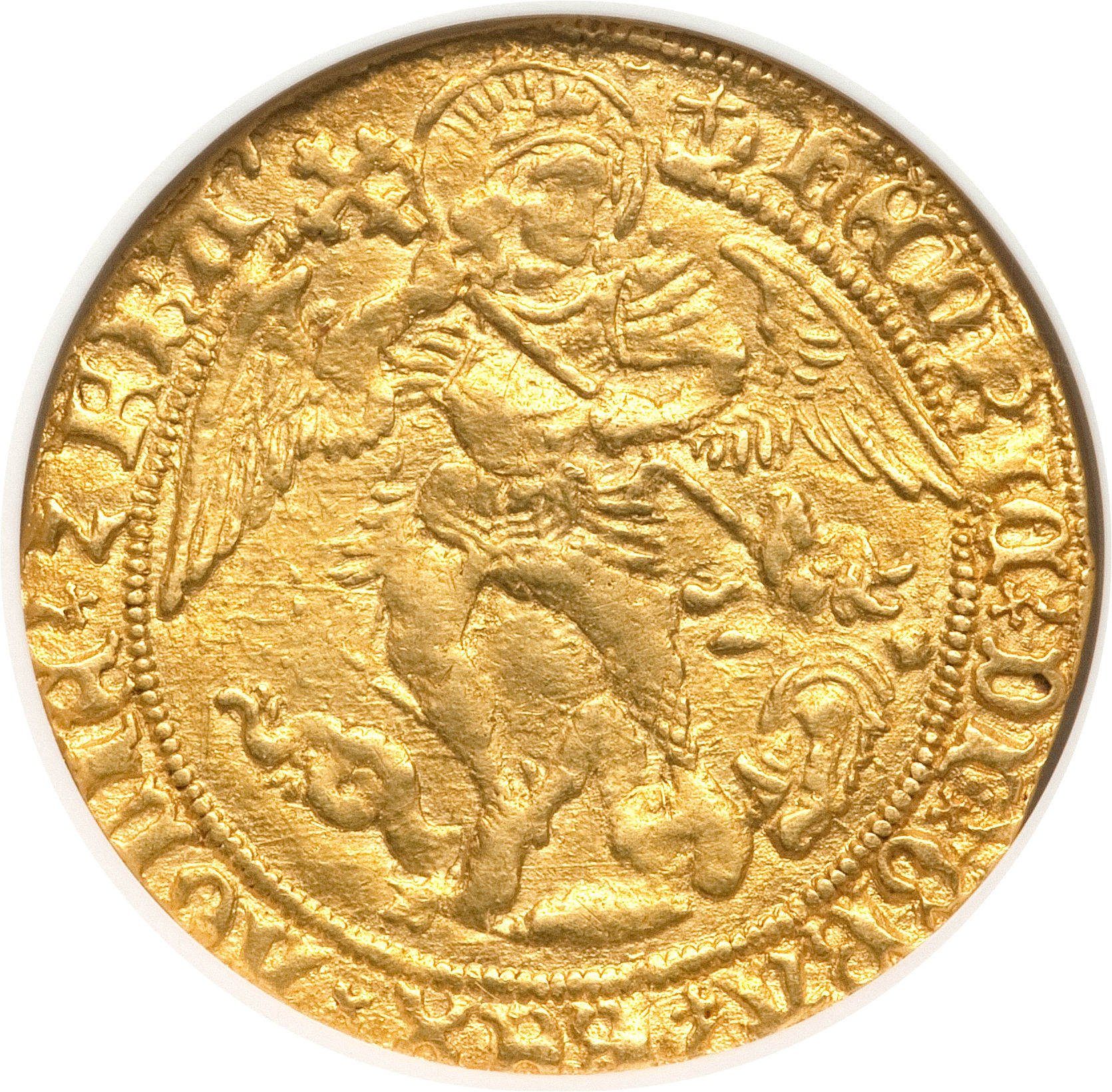 1 Angel - Henry VII class III obverse