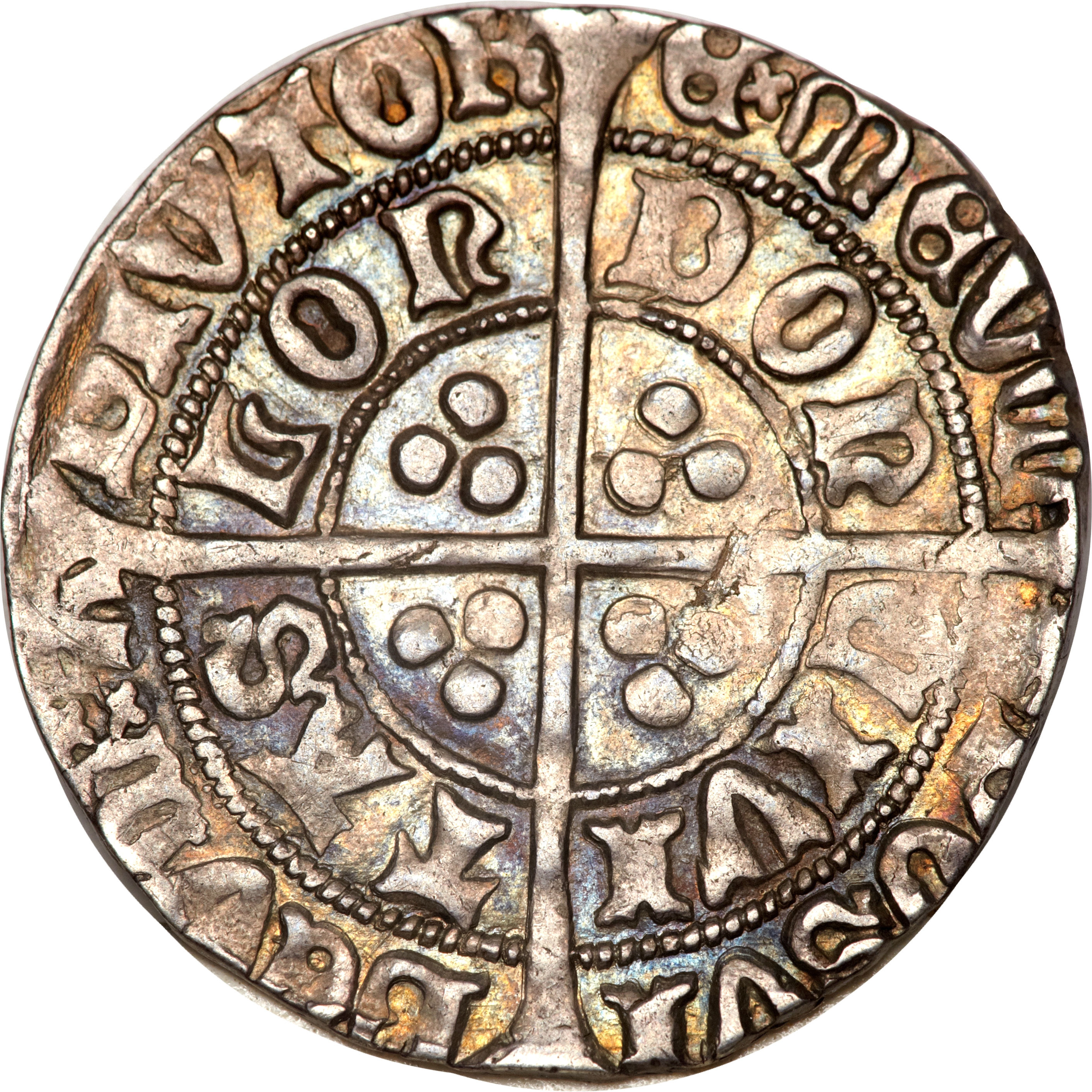 1 Groat - Richard III type 3; sun and rose