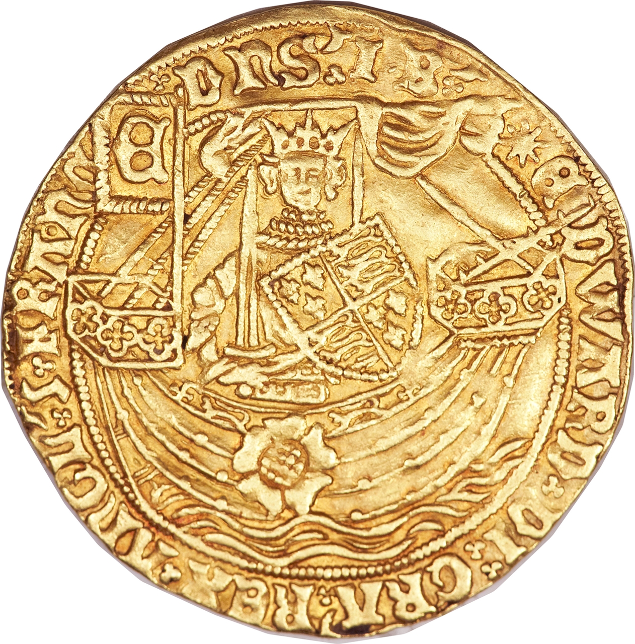 1 Ryal - Edward IV 1st reign; Light coinage obverse