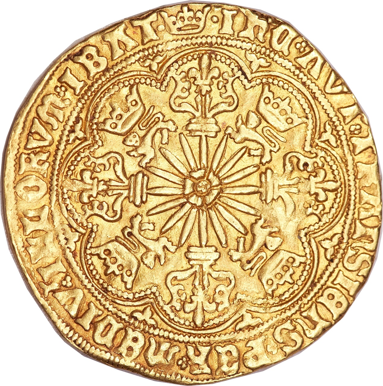 1 Ryal - Edward IV 1st reign; Light coinage