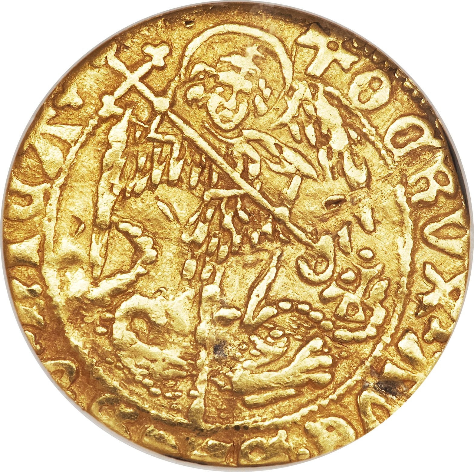 ½ Angel - Edward IV 2nd reign obverse