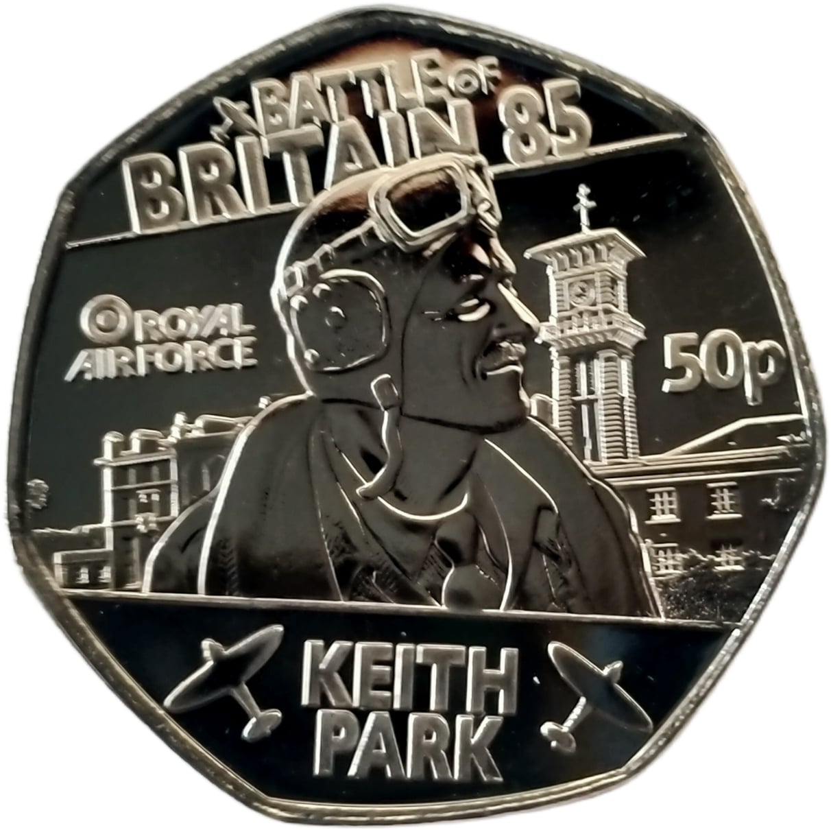 Jersey 50 Pence - Charles III Battle of Britain - Keith Park