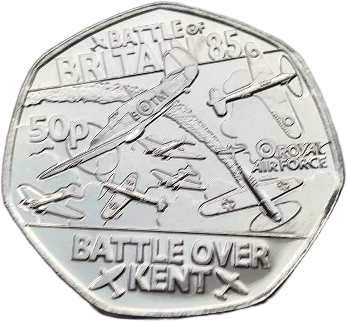 Jersey 50 Pence - Charles III Battle of Britain - Battle over Kent