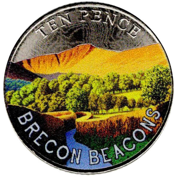 Isle of Man 10 Pence - Charles III Brecon Beacons