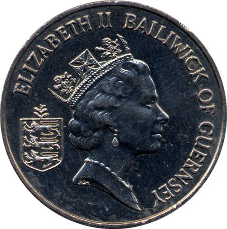 Guernsey 2 Pounds - Elizabeth II King William I obverse