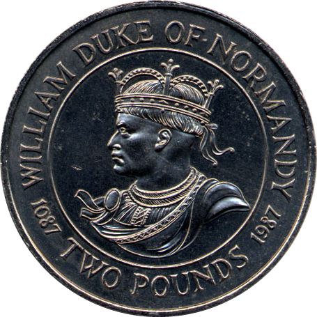 Guernsey 2 Pounds - Elizabeth II King William I