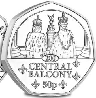 Falkland Islands 50 Pence - Charles III Central Balcony
