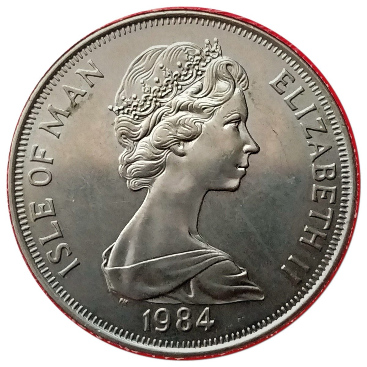 Isle of Man 1 Crown - Elizabeth II College of Arms; Earl Marshal obverse