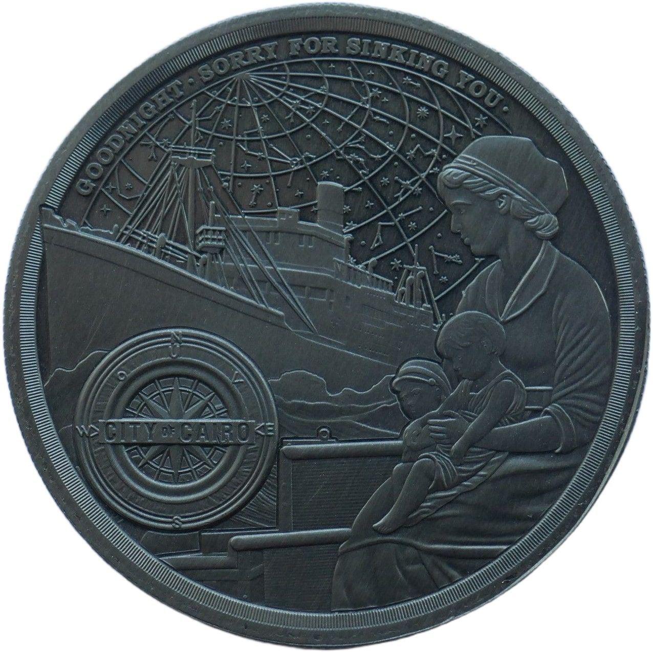 Gibraltar ½ Crown - Charles III The S.S. City of Cairo Remembered