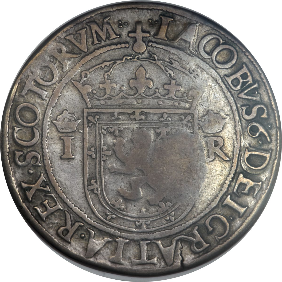 Scotland 1 Ryal - James VI 1st Coinage, Countermark of 1578 obverse