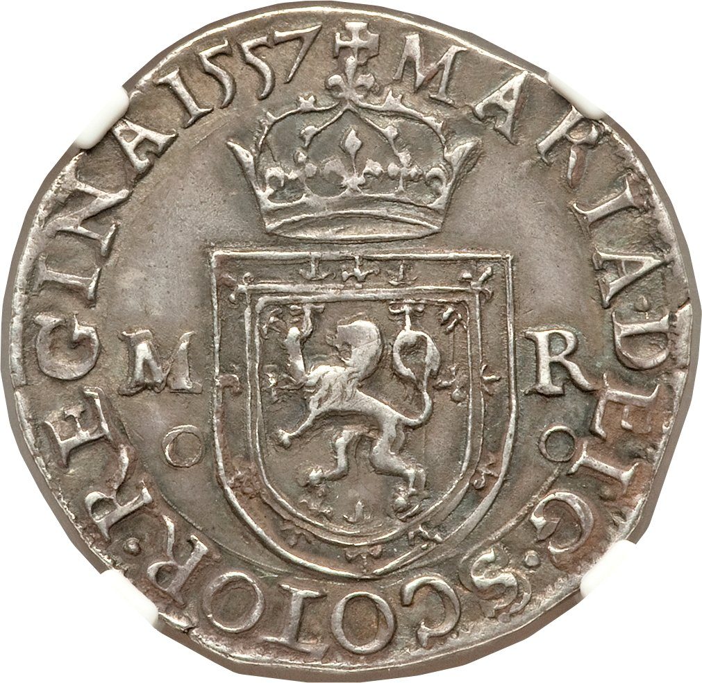 Scotland 1 Testoon - Mary I 1st Period, Type IIIa obverse