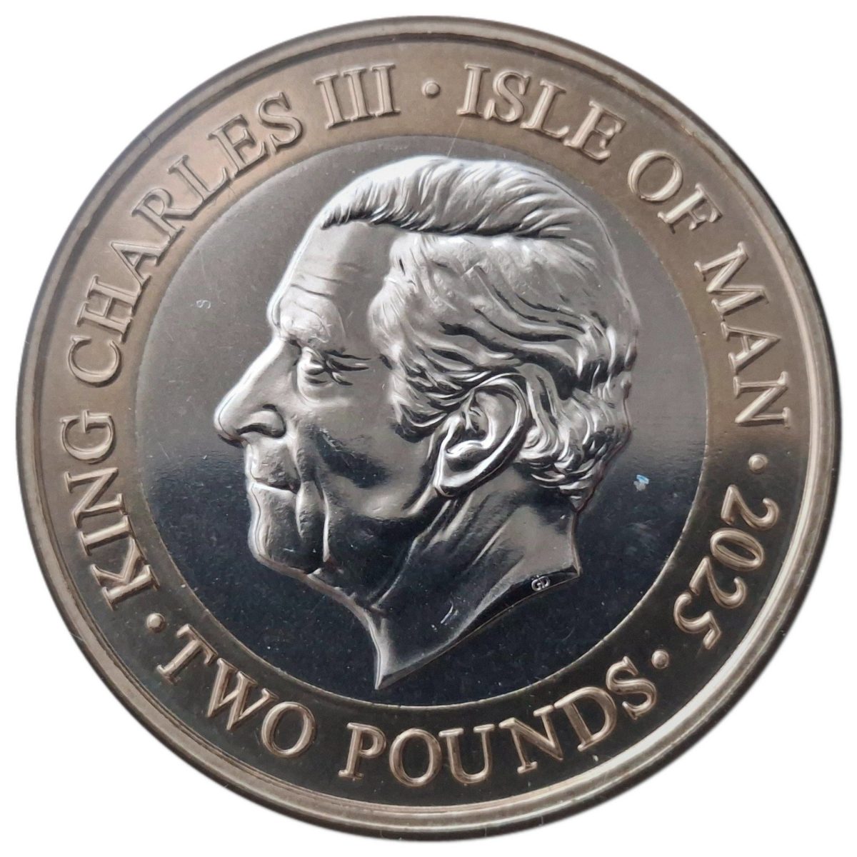 Isle of Man 2 Pounds - Charles III Jane Austen - Author obverse