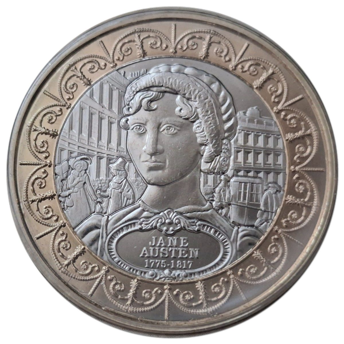 Isle of Man 2 Pounds - Charles III Jane Austen - Author