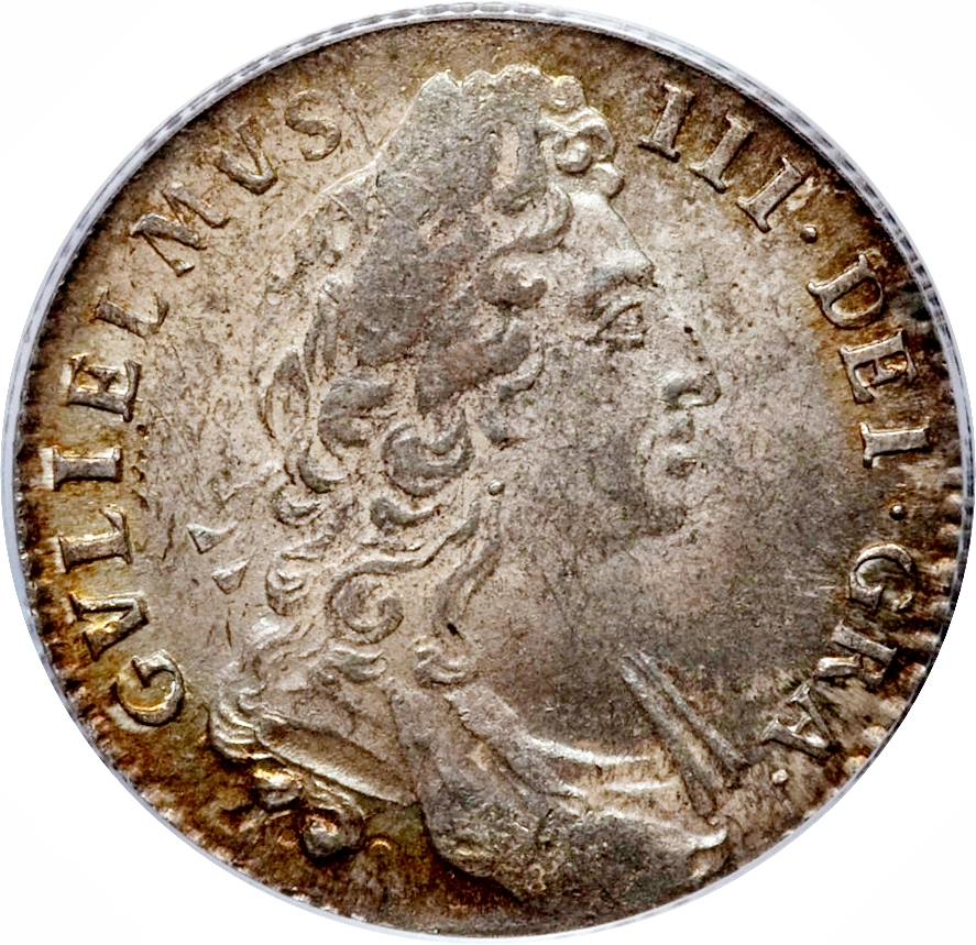 1 Shilling - William III 1st bust obverse