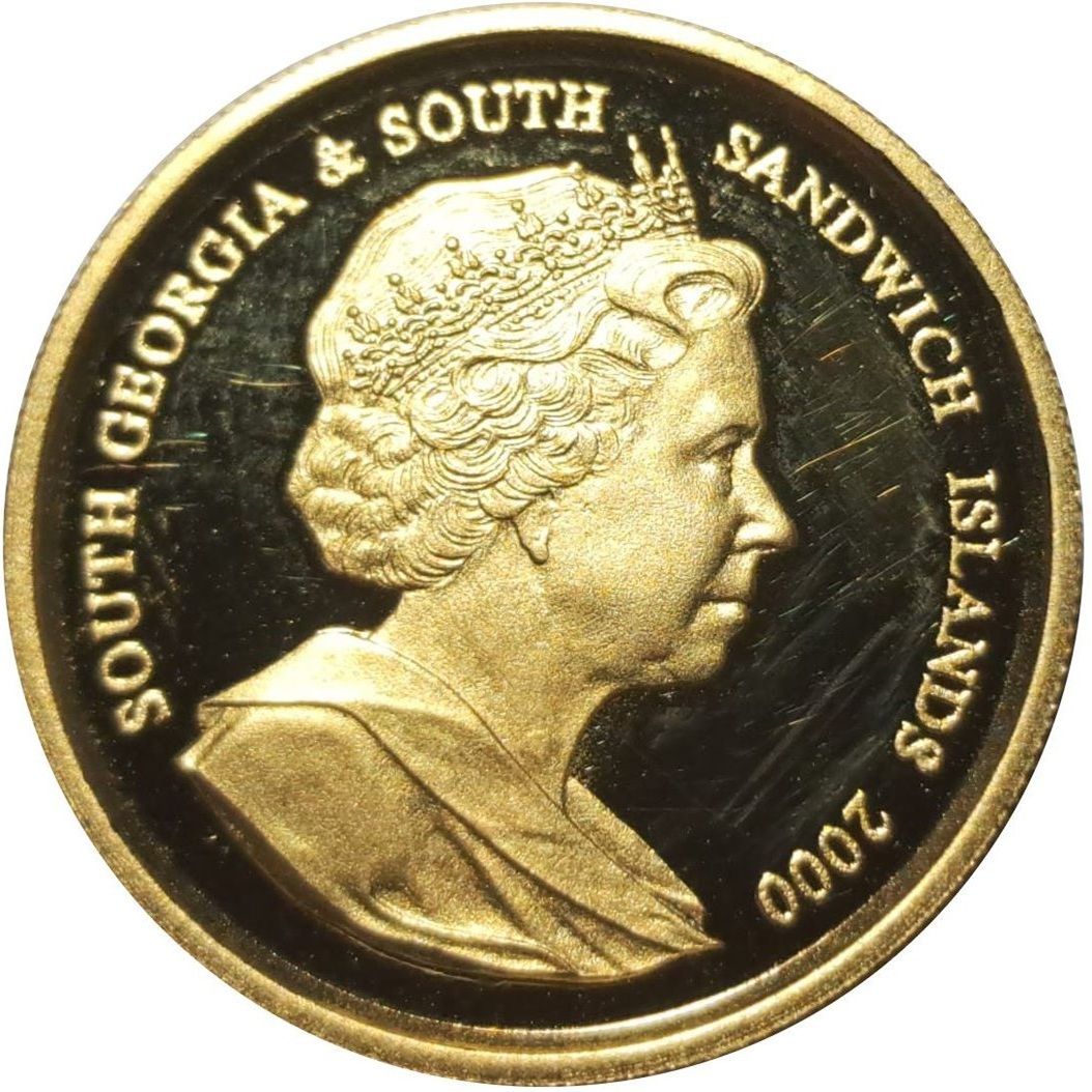 South Georgia and the South Sandwich Islands 20 Pounds - Elizabeth II Queen Mother, 100th Birthday obverse