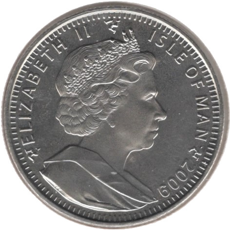 Isle of Man 1 Crown - Elizabeth II Concorde Test Flight obverse