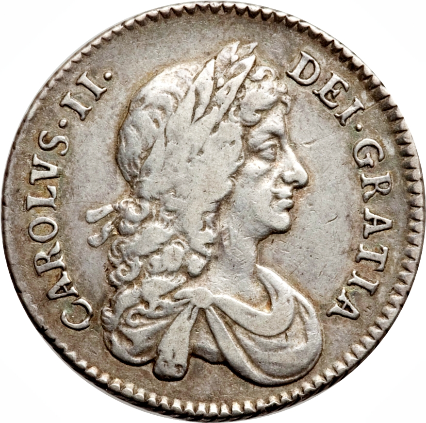 1 Shilling - Charles II 2nd milled bust obverse