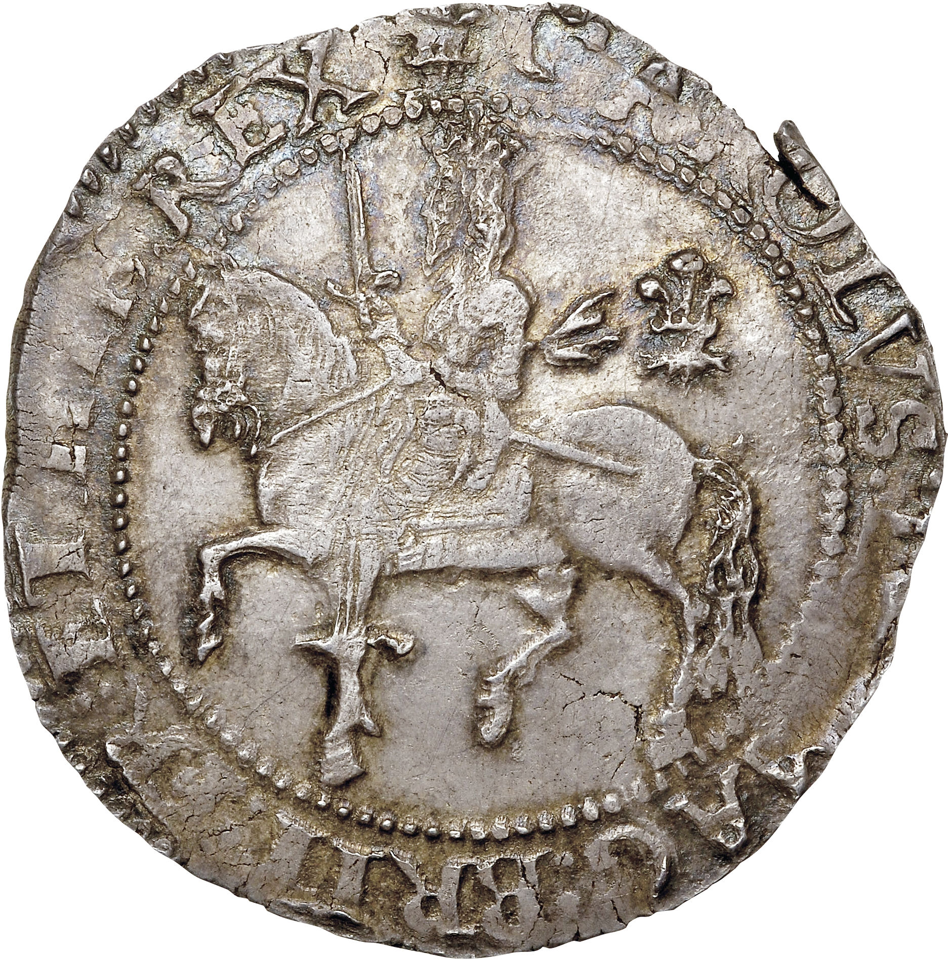½ Crown - Charles I Oxford obverse