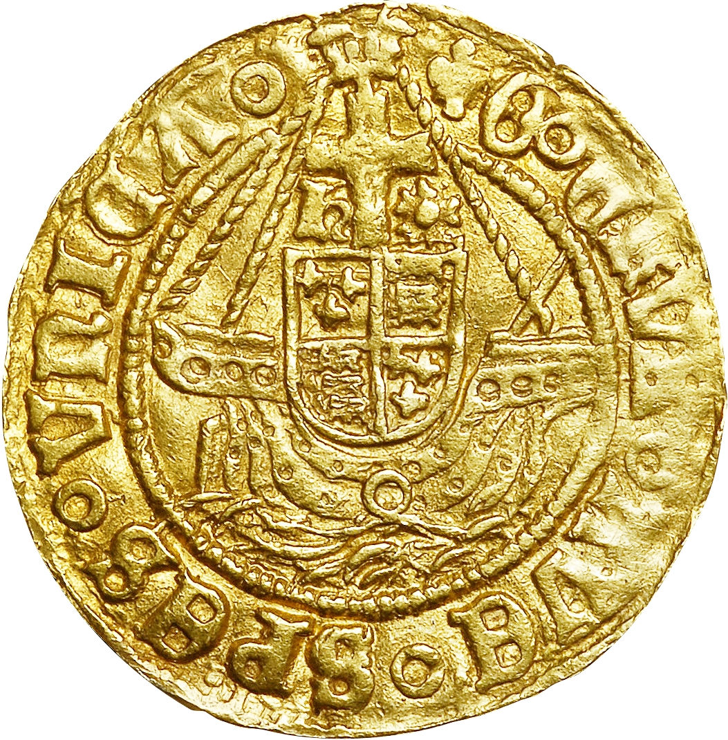 ½ Angel - Henry VIII 3rd coinage
