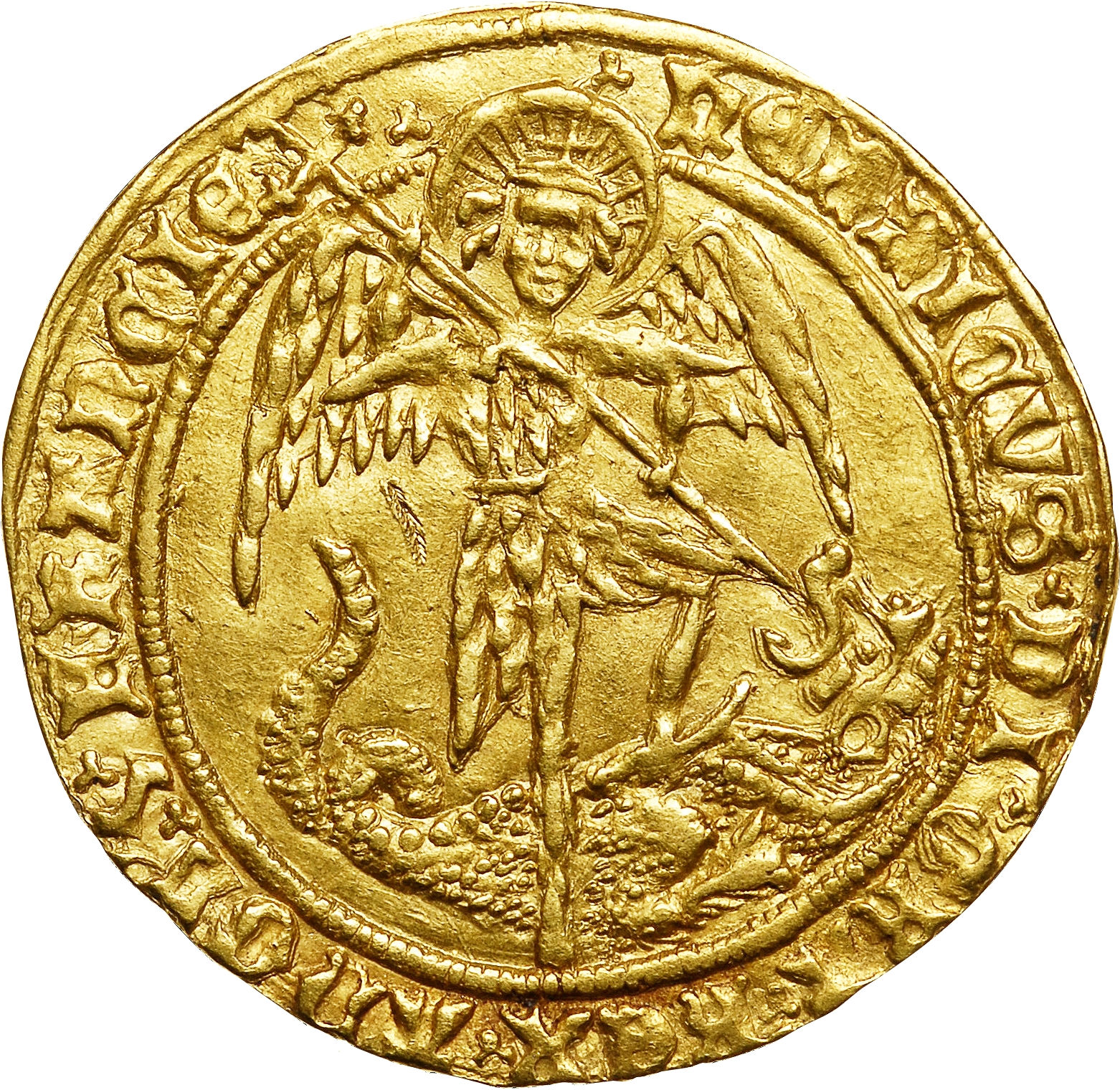 1 Angel - Henry VI Restoration; London obverse