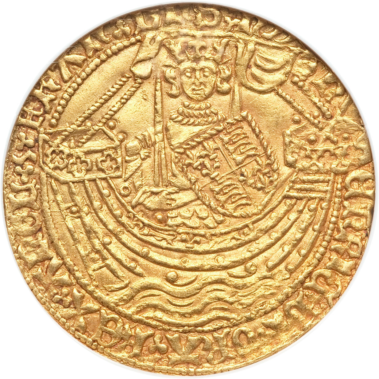 1 Noble - Henry VI London; Annulet issue obverse