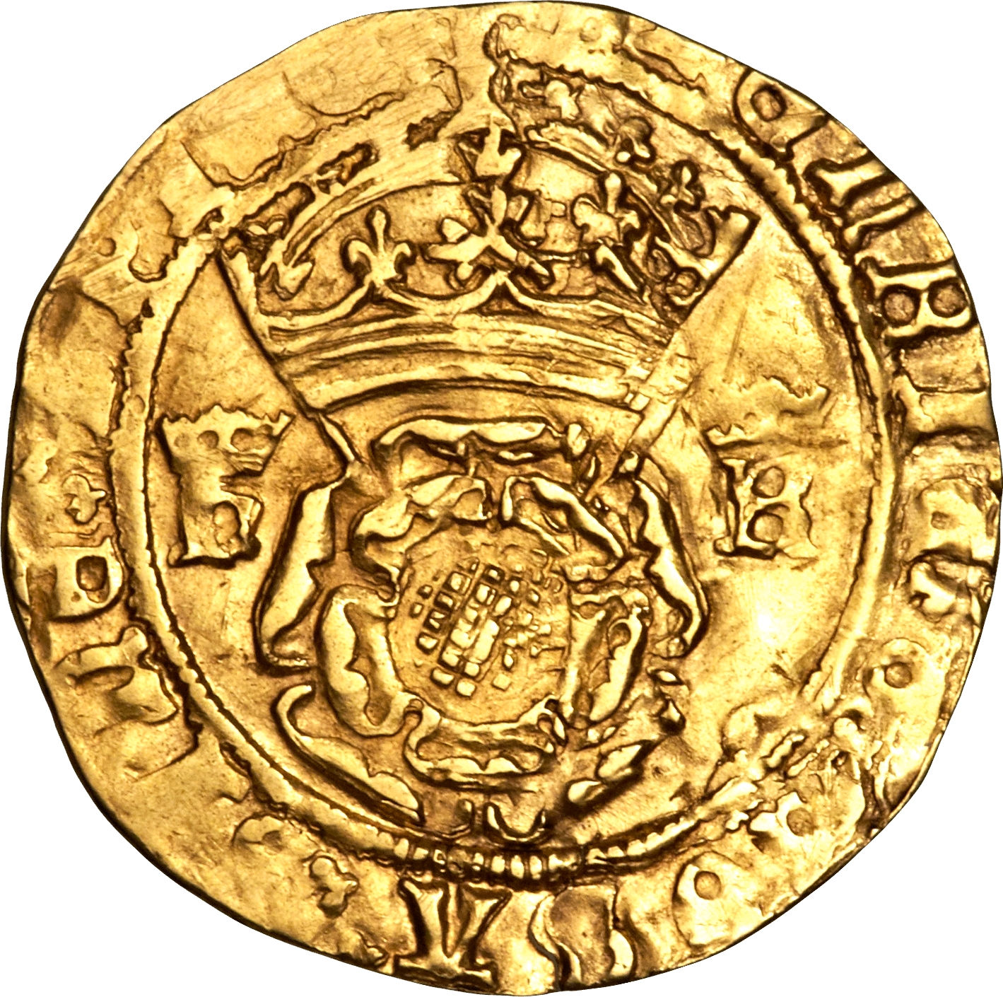 1 Crown - Henry VIII 3rd coinage; London obverse