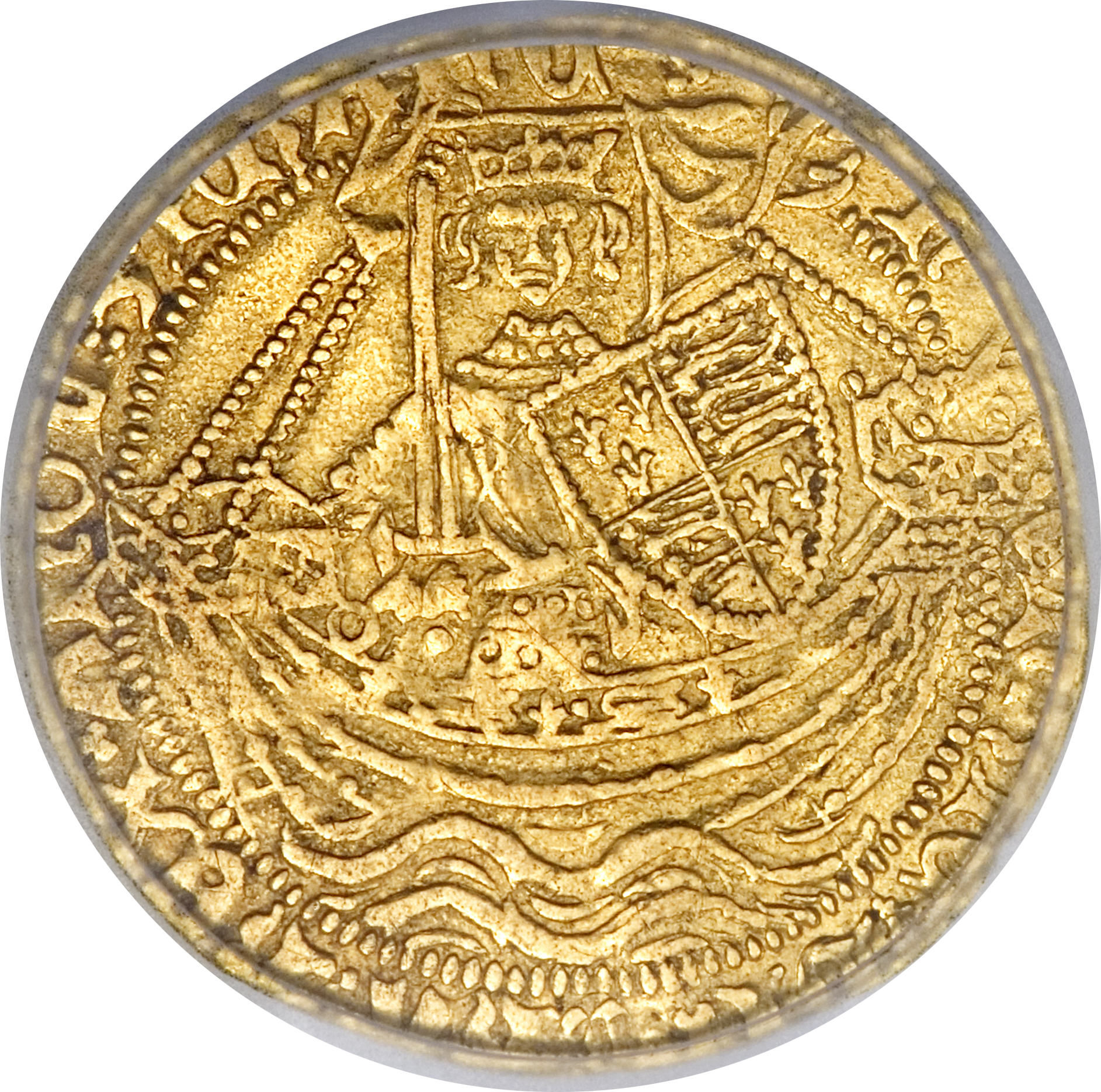 ½ Noble - Henry VI obverse