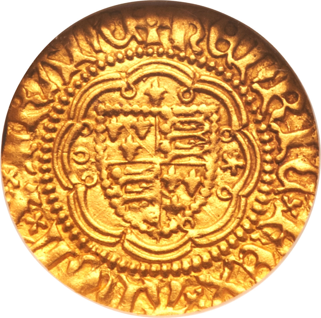 ¼ Noble - Henry V obverse